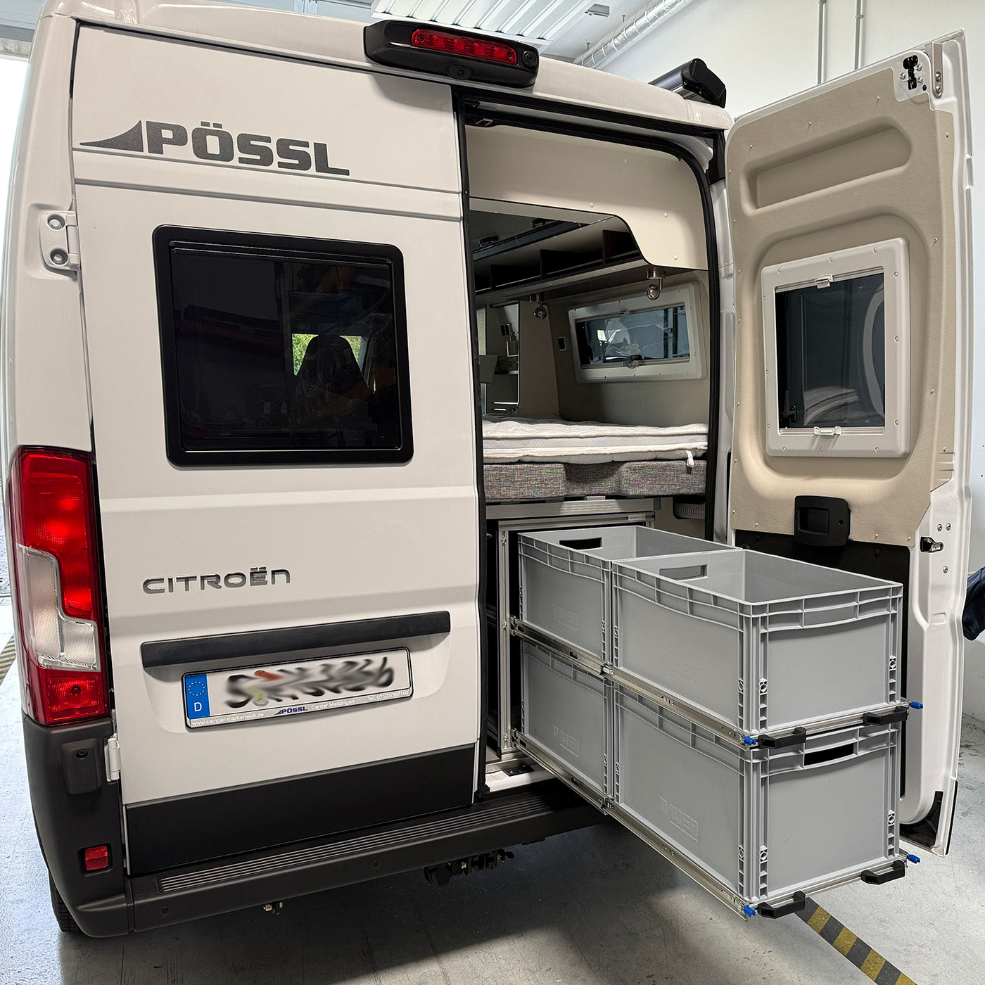 Heckauszug Pössl Summit 600 Modell 2026 Euroboxauszug CamperXL