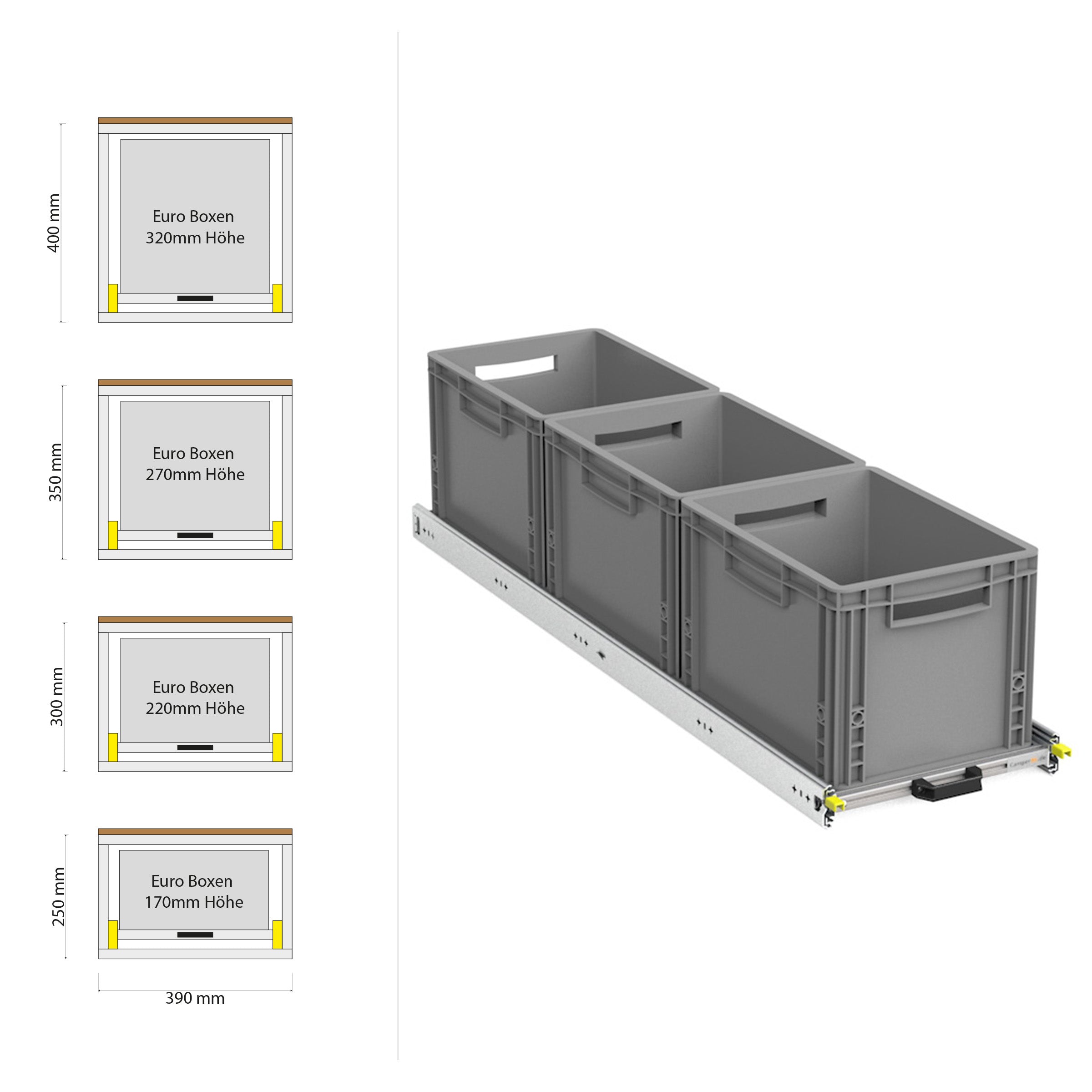 Rear pull-out with shelf