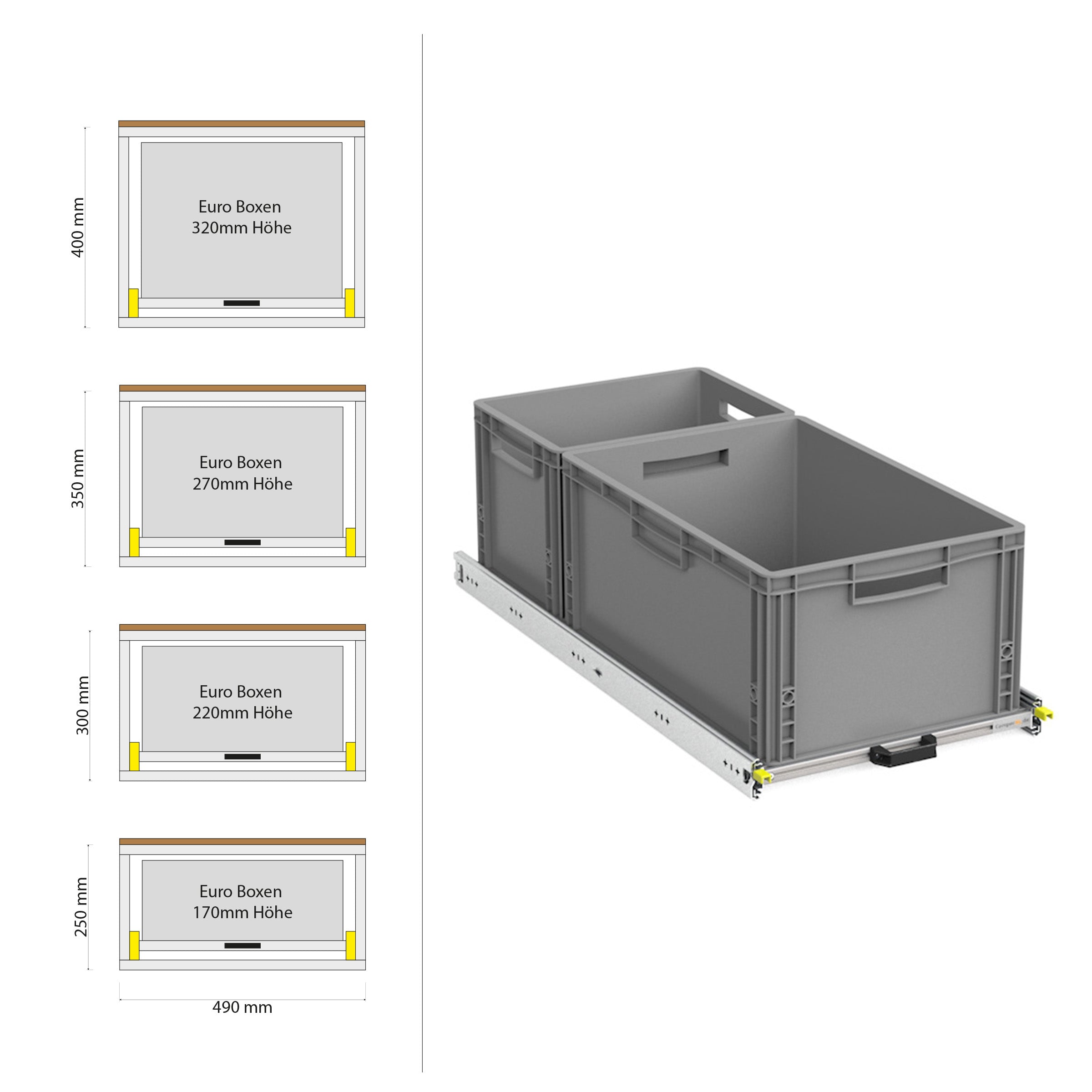 Rear pull-out with shelf