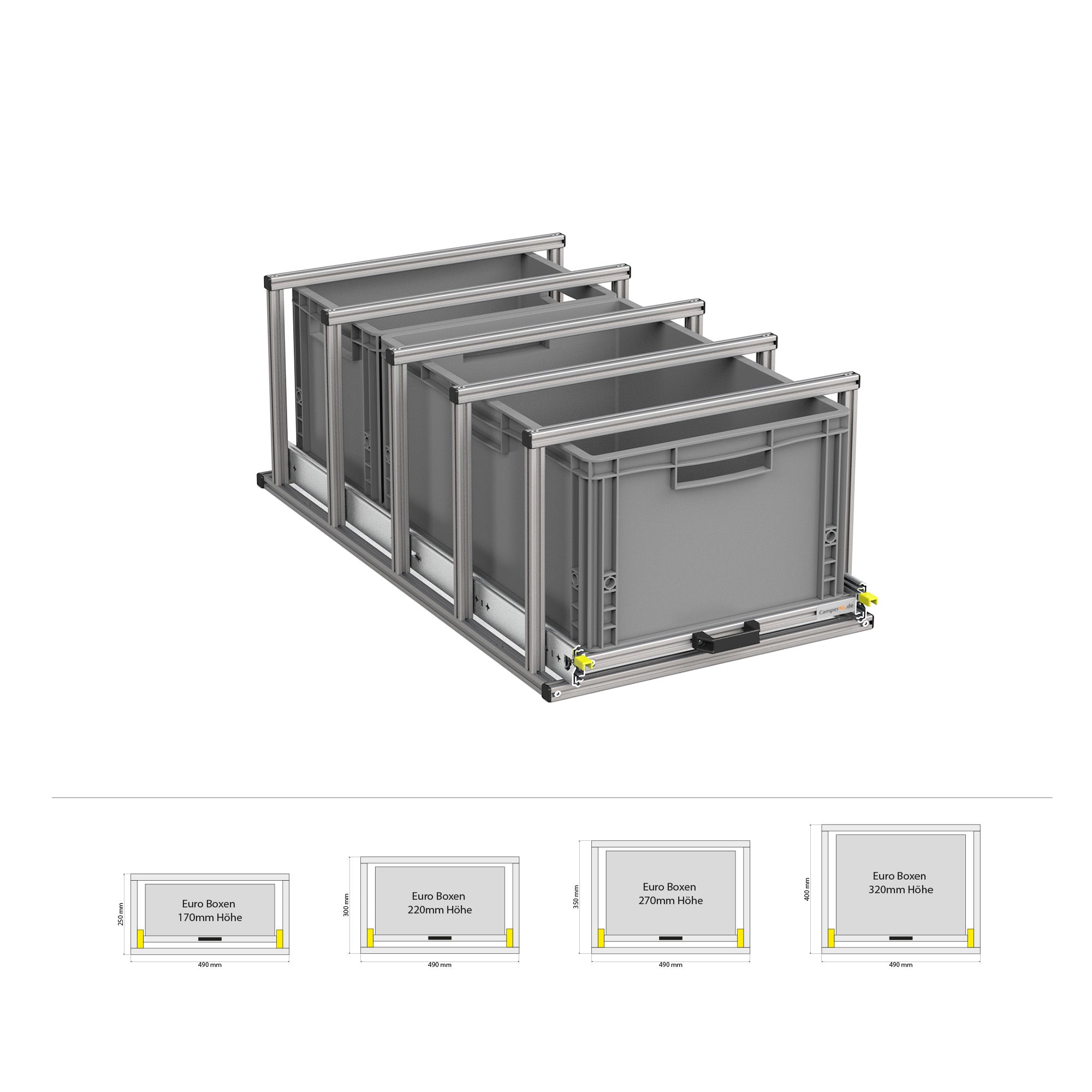 Estrazione posteriore con ripiano