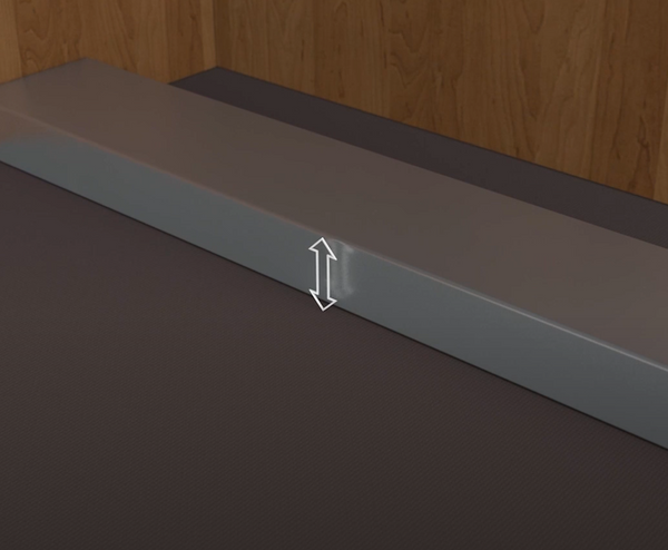 Pionowy wymiar od górnej krawędzi kanału do podłogi.