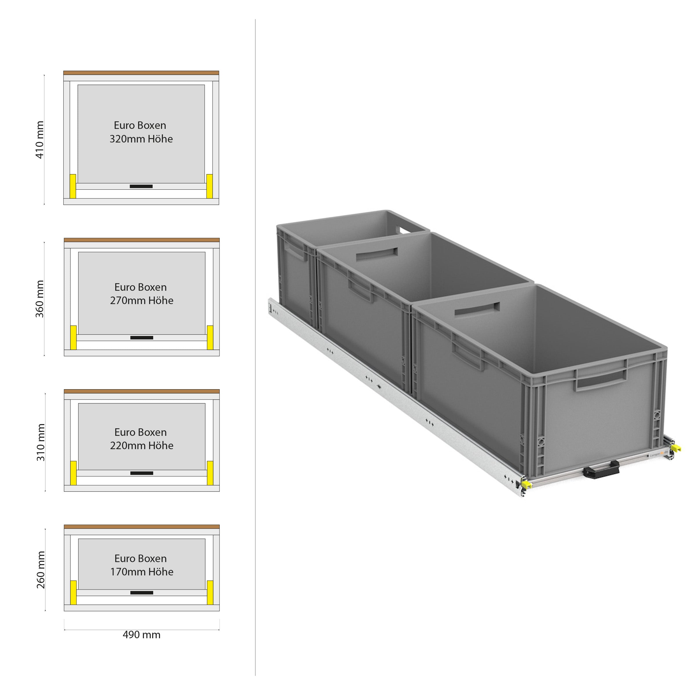 Rear pull-out with shelf